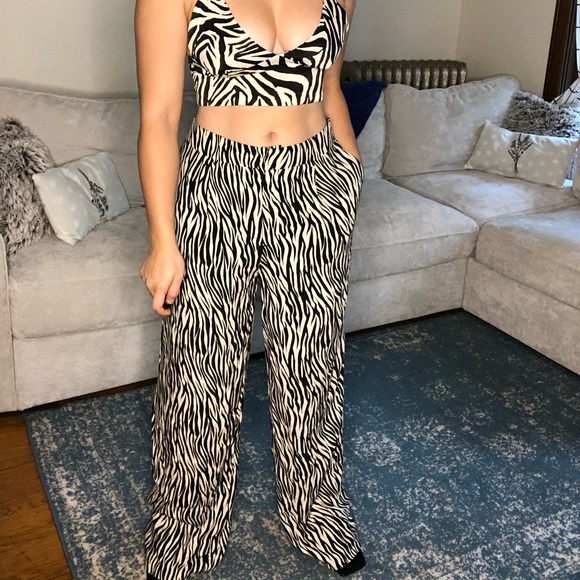 New with tags ZARA high waisted  pants - Picture 5 of 9